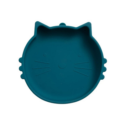 Βρεφική πλάκα σιλικόνης για μωρά Χαριτωμένα πιάτα για γάτες Παιδικά φαγητά Επιτραπέζια σκεύη αντιολισθητική βρεφική τροφή χωρίς BPA Μπολ για παιδιά