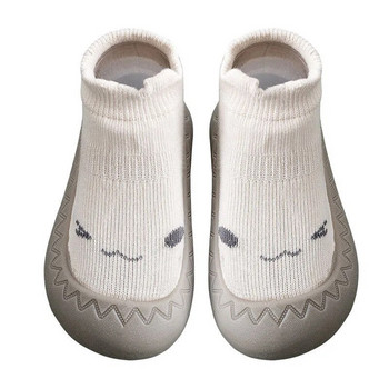 Новородени чорапи за малки деца Единични обувки с мека подметка Бебешки предни обувки Бебешки чорапи за пода Противоплъзгащи се обувки и чорапи Бебешки обувки за момче