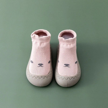 Новородени чорапи за малки деца Единични обувки с мека подметка Бебешки предни обувки Бебешки чорапи за пода Противоплъзгащи се обувки и чорапи Бебешки обувки за момче
