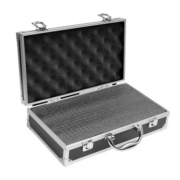 Алуминиева кутия за съхранение Калъф с преносим предпазен куфар Гъба Оборудване Инструмент Удар Инструмент Кутия с инструменти Устойчив