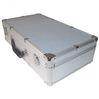 Θήκη κουτιού αλουμινίου αποθήκευσης με φορητή βαλίτσα ασφαλείας σφουγγάρι Εξοπλισμός όργανο εργαλειοθήκη κρούσης Ανθεκτική εργαλειοθήκη