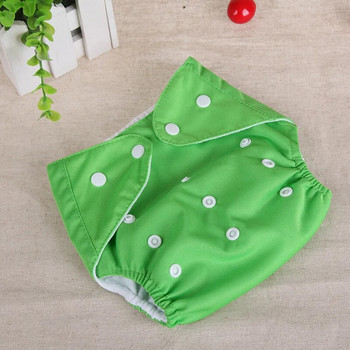 1PC Екологични платнени пелени Бебешки пелени Водоустойчиви бикини за многократна употреба Едноцветни платнени пелени за 0-1 годишно бебе