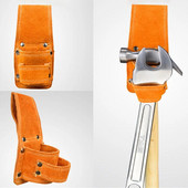 Jednostavna kožna torbica oko struka za alat Čekić Držač ključa Torba za pohranu Višenamjenska torbica za električarski stolarski alat