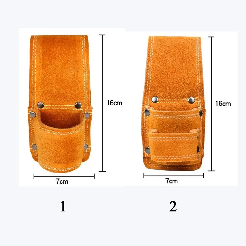 Lihtne nahast tööriistade vöökott Haamervõtmekomplekti hoidik Hoiukott Multifunktsionaalne elektriku puusepatööriistade kotikott