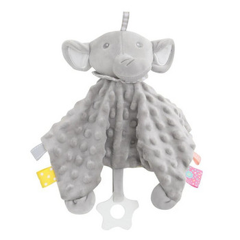 Βρεφικά βελούδινα γεμιστά παιχνίδια κινουμένων σχεδίων Bear Bunny Soothe Appease Towel Appease Doll για νεογέννητο Μαλακό ανακουφιστικό πετσέτα δώρο παιχνίδι ύπνου