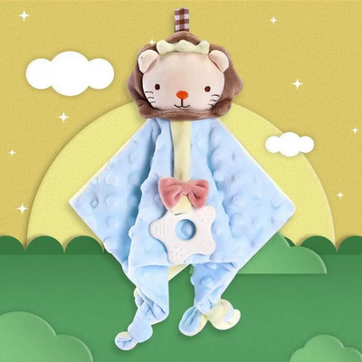 Βρεφικά βελούδινα γεμιστά παιχνίδια κινουμένων σχεδίων Bear Bunny Soothe Appease Towel Appease Doll για νεογέννητο Μαλακό ανακουφιστικό πετσέτα δώρο παιχνίδι ύπνου