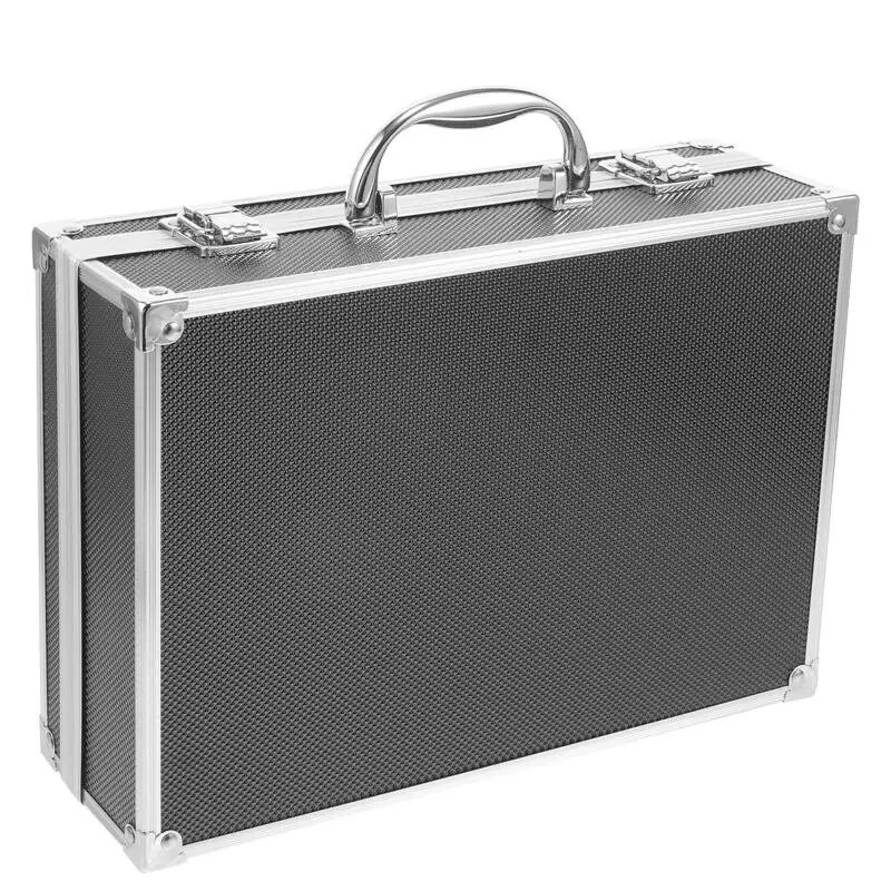 Pārnēsājamas glabāšanas kastes rīku organizētāji un daudzfunkcionālas sprādzes, alumīnija sakausējuma metāla roktura instrumentu kaste