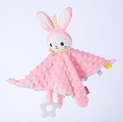 Βρεφικά γεμιστό Παιχνίδι Ζώων Καταπραΰνει Πετσέτα Ηρεμίας Χαριτωμένο αρκουδάκι βελούδινη κουδουνίστρα Μαλακή κουβέρτα κούκλα βελούδινη κούκλα άνεσης για νεογέννητο παιχνίδι συντροφιάς ύπνου