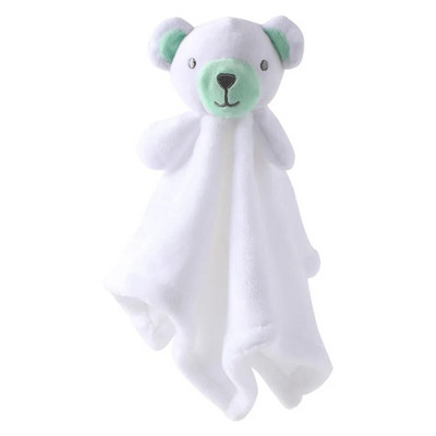 Βρεφικά γεμιστό Παιχνίδι Ζώων Καταπραΰνει Πετσέτα Ηρεμίας Χαριτωμένο αρκουδάκι βελούδινη κουδουνίστρα Μαλακή κουβέρτα κούκλα βελούδινη κούκλα άνεσης για νεογέννητο παιχνίδι συντροφιάς ύπνου