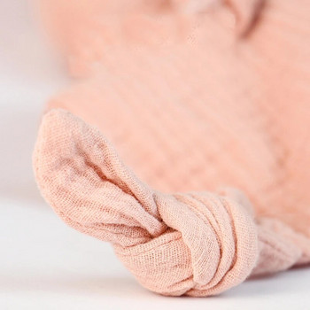 Бебешко памучно одеяло от муселин Меки спални кукли за новородени Детска модна играчка за сън Soothe Appease Хавлиени лигавници