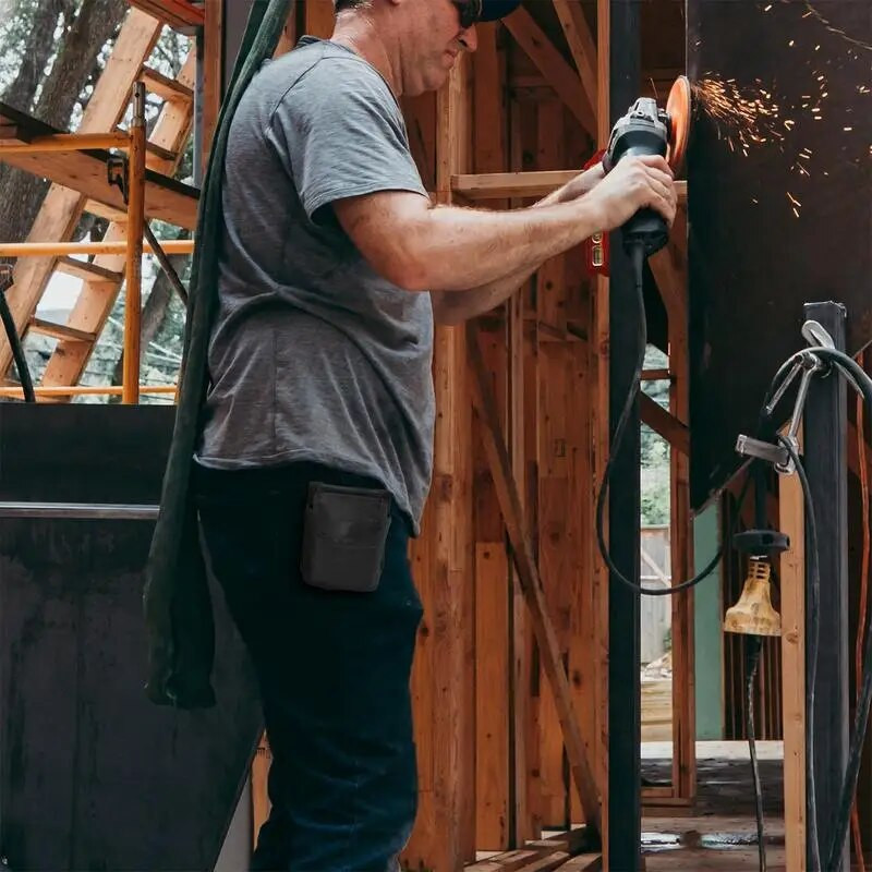 Multifunktsionaalne elektriku mõõdulindi tööriistakott Nailonkangast vöötasku vööhoidja tehnikule torumehele koos klambriga