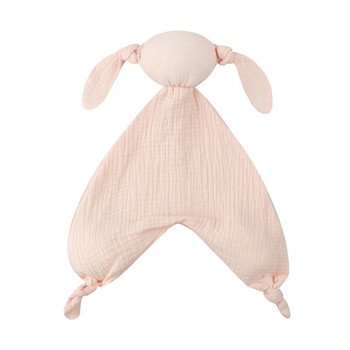 Бебешко защитно одеяло Успокояваща успокояваща кърпа Меко животно Заек Плюшен лигавник за никнене на зъби Бебета Удобен сън Кърмене Dropship