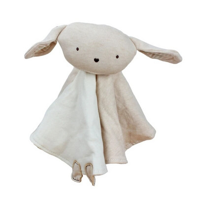 Βρεφική κουβέρτα ασφαλείας Καταπραϋντική πετσέτα ηρεμίας Μαλακή πετσέτα ζώων κουνέλι βελούδινη σαλιάρα οδοντοφυΐας για βρέφη Comfort ύπνου νοσηλευτική