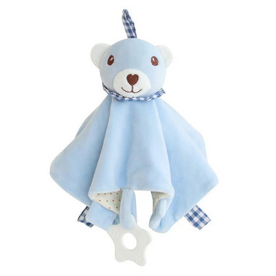 Vastsündinud beebi plüüskaru mänguasjad Multifilmi Loomade Rahustav Rätik Kõrisevate Pehmete Turvatekidega Trööstitud Nuku Magamismänguasi