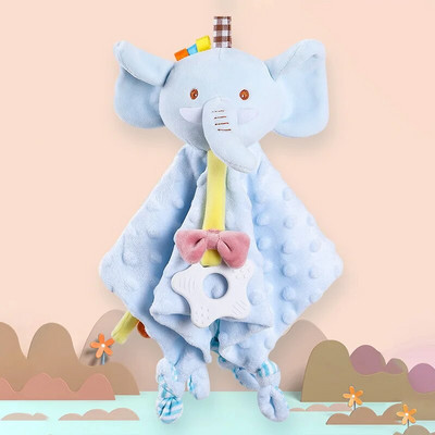 Vastsündinud beebi plüüskaru mänguasjad Multifilmi Loomade Rahustav Rätik Kõrisevate Pehmete Turvatekidega Trööstitud Nuku Magamismänguasi