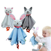 Πετσέτα μωρού Πετσέτα για μωρά Appease Κουβέρτα ασφαλείας για νεογέννητο Καταπραϋντικό μαλακό ανακουφιστικό παιχνίδι για νήπια Πετσέτες κούκλας κουνελιών