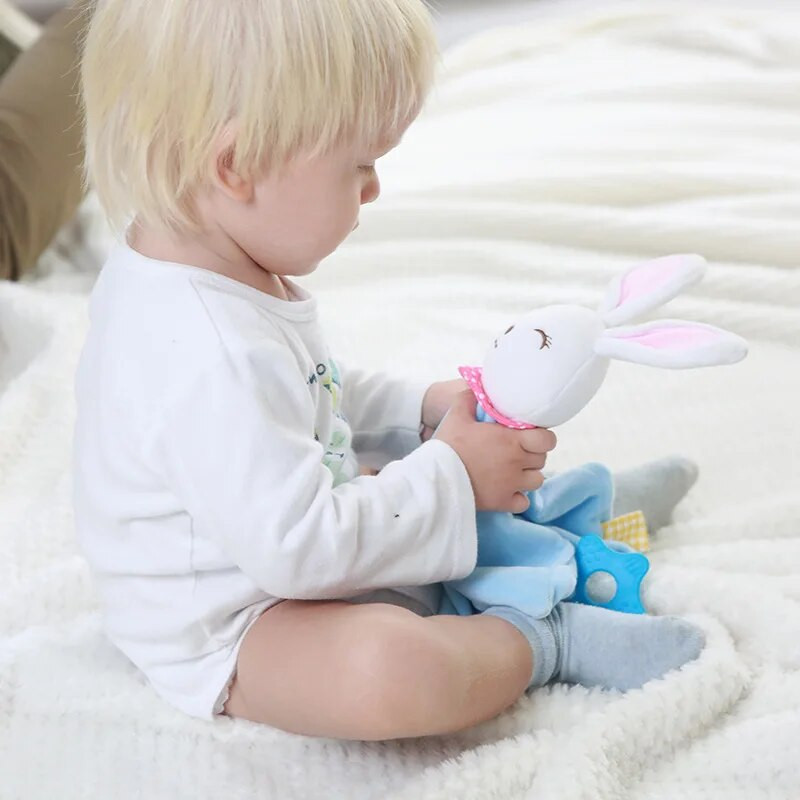 Πετσέτα μωρού Πετσέτα για μωρά Appease Κουβέρτα ασφαλείας για νεογέννητο Καταπραϋντικό μαλακό ανακουφιστικό παιχνίδι για νήπια Πετσέτες κούκλας κουνελιών