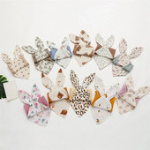 Βρεφική κουβέρτα από βαμβακερή μουσελίνα Μαλακή κουβέρτα ύπνου για νεογέννητα Χαριτωμένα αυτιά κουνελιού Παιδί ύπνου καταπραΰνει πετσέτα σαλιάρες πετσέτα σάλιου