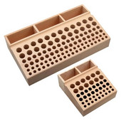 46/98 Τρύπες από πεύκο ξύλινο δερμάτινο rack Raft Stand DIY σκάλισμα Εργαλεία διάτρησης Θήκη Organizer Αποθήκευση Δερμάτινο κουτί αποθήκευσης εργαλείων