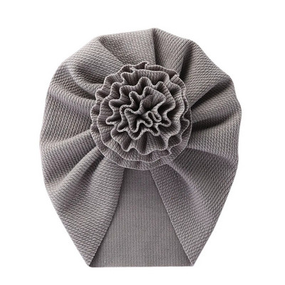 Armas lilleline beebi turbanmüts pehme elastne laste nokamüts Sügistalvine soliidne beebitüdruku mütsid vastsündinule Aksessuaarid