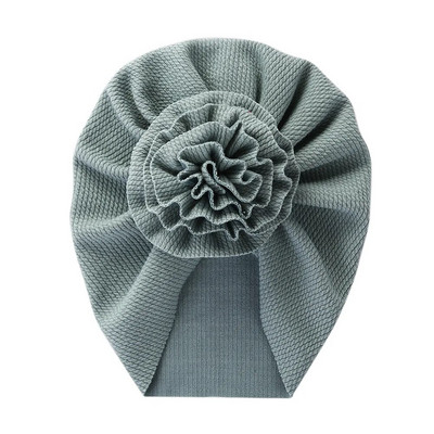 Armas lilleline beebi turbanmüts pehme elastne laste nokamüts Sügistalvine soliidne beebitüdruku mütsid vastsündinule Aksessuaarid