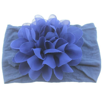 Νέο χαριτωμένο μαλακό ελαστικό λουλούδι σιφόν μωρό κεφαλόδεσμο για νεογέννητο κόμπο με φαρδύ νάιλον περιτυλίγματα κεφαλής για βρέφη Κορίτσια φωτογραφικά στηρίγματα