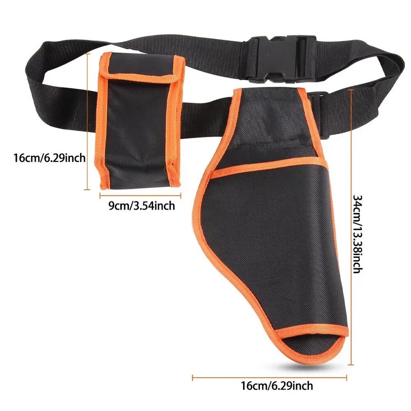 Τσάντα αποθήκευσης ψαλιδιού κήπου με ζώνη Oxford Canvas Tools Ηλεκτρικά εργαλεία ψαλιδιού κλαδέματος Wasit Bag Φορητή τσάντα εργαλείων ψαλιδιού εξωτερικού χώρου