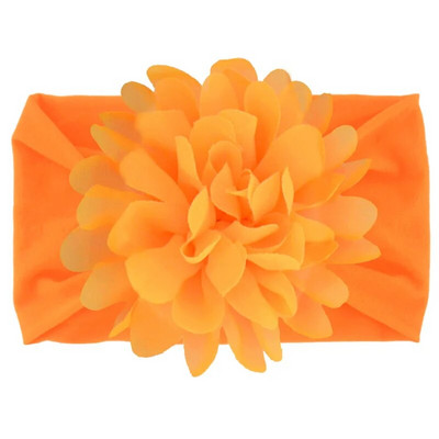 Нов сладък шифон с цветя Бебешка мека разтеглива лента за глава Новородено Широк възел Найлонови повязки за глава Бебешки момичета Шапки Реквизит за снимки