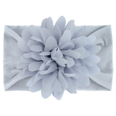 Нов сладък шифон с цветя Бебешка мека разтеглива лента за глава Новородено Широк възел Найлонови повязки за глава Бебешки момичета Шапки Реквизит за снимки