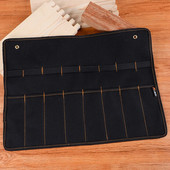 Meisli kandekott Lõuend Tasku tööriistarulli hoidik Mutrivõtme kott 4 taskut Korraldaja nugade vasarate jaoks.