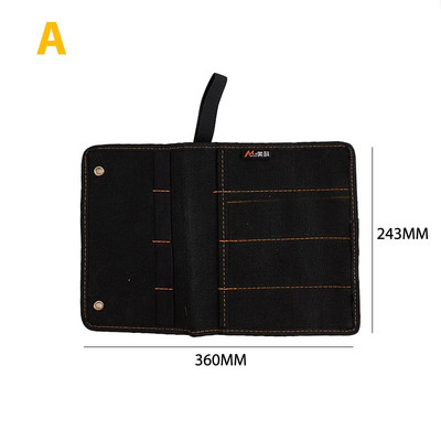 Meisli kandekott Lõuend Tasku tööriistarulli hoidik Mutrivõtme kott 4 taskut Korraldaja nugade vasarate jaoks.