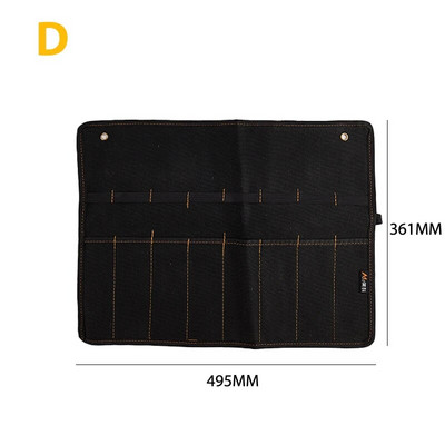 Meisli kandekott Lõuend Tasku tööriistarulli hoidik Mutrivõtme kott 4 taskut Korraldaja nugade vasarate jaoks.