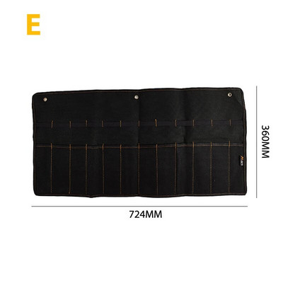 Meisli kandekott Lõuend Tasku tööriistarulli hoidik Mutrivõtme kott 4 taskut Korraldaja nugade vasarate jaoks.