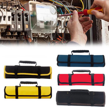2023 Висококачествена чанта за сгъваем гаечен ключ Oxford Canvas Ролка за инструменти Джоб за съхранение Инструменти Водоустойчиво съхранение Ръчна ролка Чанти за инструменти Подаръци