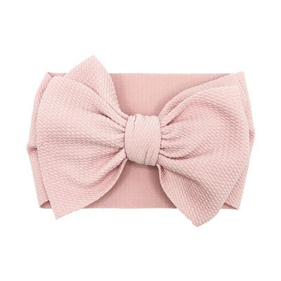 Moodne käsitööna valmistatud kikisõlme elastne lai juuksepael Väikelapse ühevärvilised suured vibud Peapael Beebitüdrukute peakatted Pühadekingitused