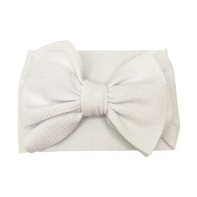 Moodne käsitööna valmistatud kikisõlme elastne lai juuksepael Väikelapse ühevärvilised suured vibud Peapael Beebitüdrukute peakatted Pühadekingitused