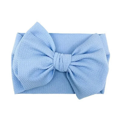 Moodne käsitööna valmistatud kikisõlme elastne lai juuksepael Väikelapse ühevärvilised suured vibud Peapael Beebitüdrukute peakatted Pühadekingitused