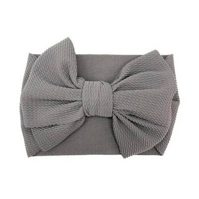 Moodne käsitööna valmistatud kikisõlme elastne lai juuksepael Väikelapse ühevärvilised suured vibud Peapael Beebitüdrukute peakatted Pühadekingitused