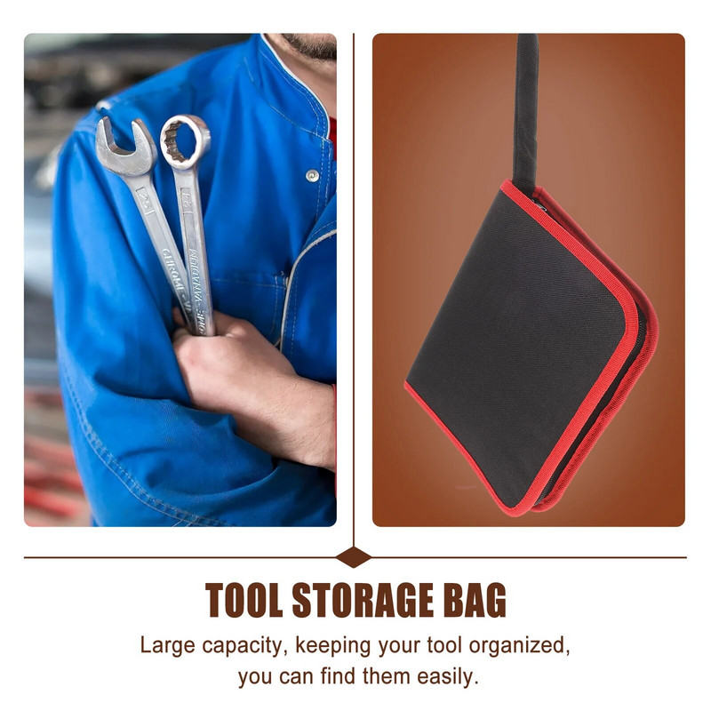 Puuriotsiku hoiukott Tõmblukuga tööriistakott Oxfordi riidest käeshoitav otsakott Tööriistakomplektid Korraldaja hoiukoti lõuend