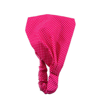 Κορίτσια στριφτό χαριτωμένο μωρό τουρμπάνι Παιδικό φλοράλ πουά στάμπα Μαντίλι κεφαλιού Βαμβακερό ελαστικό κεφαλόδεσμο Καπέλα μπαντάνα Αξεσουάρ μαλλιών