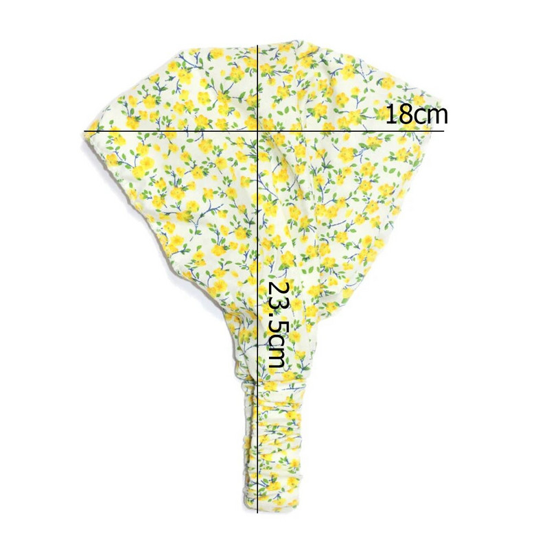 Κορίτσια στριφτό χαριτωμένο μωρό τουρμπάνι Παιδικό φλοράλ πουά στάμπα Μαντίλι κεφαλιού Βαμβακερό ελαστικό κεφαλόδεσμο Καπέλα μπαντάνα Αξεσουάρ μαλλιών