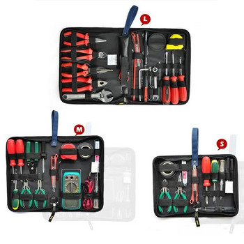 Твърда плоча Професионална чанта за инструменти за електротехници Многофункционален комплект инструменти за електротехник Органайзери Съхранение Водоустойчиво Оксфордско платно