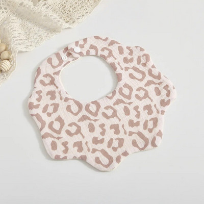 Σαλιάρες μωρού Σαλιάρες τροφοδοσίας μωρού 6 στρώσεις Βαμβακερό πέταλο για βρέφη Εκτύπωση κρεπ Πετσέτα σάλιου νεογέννητο νήπιο Μαλακό ύφασμα ρέψης Παιδική σαλιάρα