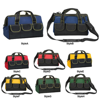 Ηλεκτρολόγος Tool Bag Organizers 1680D Oxford υφασμάτινη φορητή τσάντα χειρός πολλαπλών τσέπης Αδιάβροχες λειτουργικές τσάντες εργαλείων ανθεκτικές στη φθορά