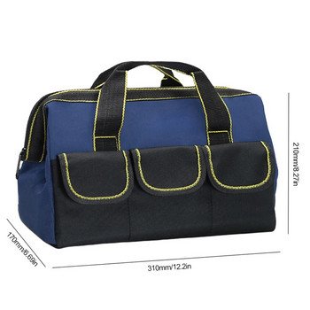 Ηλεκτρολόγος Tool Bag Organizers 1680D Oxford υφασμάτινη φορητή τσάντα χειρός πολλαπλών τσέπης Αδιάβροχες λειτουργικές τσάντες εργαλείων ανθεκτικές στη φθορά