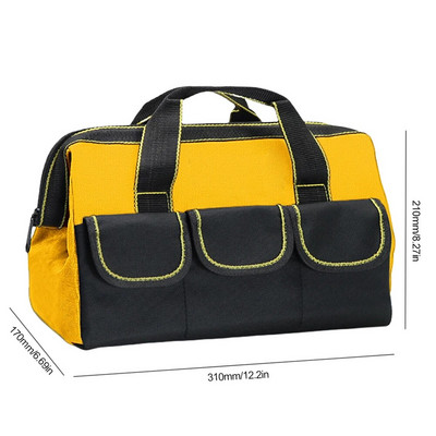 Ηλεκτρολόγος Tool Bag Organizers 1680D Oxford υφασμάτινη φορητή τσάντα χειρός πολλαπλών τσέπης Αδιάβροχες λειτουργικές τσάντες εργαλείων ανθεκτικές στη φθορά