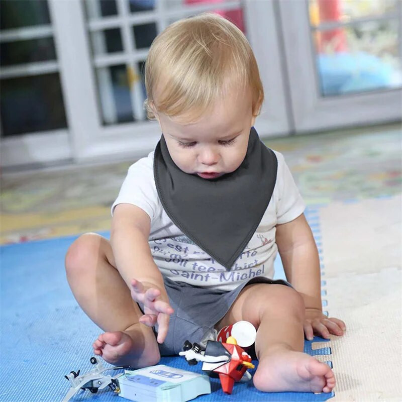 Σαλιάρες για μωρά 100% οργανικό βαμβάκι για αγόρια και κορίτσια Μόδα σαλιάρες τροφοδοσίας νεογνών Ρυθμιζόμενη πετσέτα σάλιου μωρού