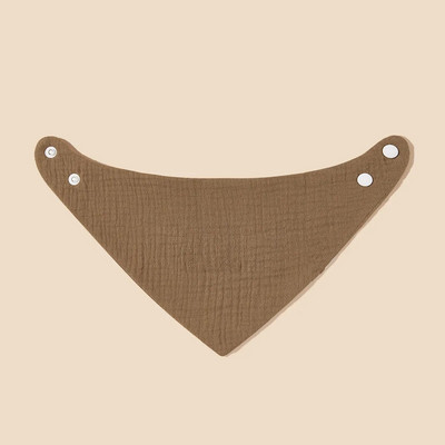 Σαλιάρες σάλιου για ταΐσματα μωρού Πετσέτα σάλιου Τρίγωνο μονόχρωμο κασκόλ Μπαντάνα μαλακό βαμβακερό σαλιάρα με ρυθμιζόμενο κουμπάκι με κουμπιά ρέψιμο πανί