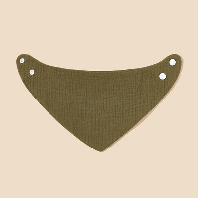 Σαλιάρες σάλιου για ταΐσματα μωρού Πετσέτα σάλιου Τρίγωνο μονόχρωμο κασκόλ Μπαντάνα μαλακό βαμβακερό σαλιάρα με ρυθμιζόμενο κουμπάκι με κουμπιά ρέψιμο πανί