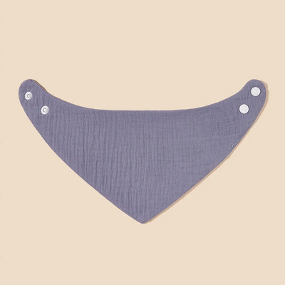 Σαλιάρες σάλιου για ταΐσματα μωρού Πετσέτα σάλιου Τρίγωνο μονόχρωμο κασκόλ Μπαντάνα μαλακό βαμβακερό σαλιάρα με ρυθμιζόμενο κουμπάκι με κουμπιά ρέψιμο πανί